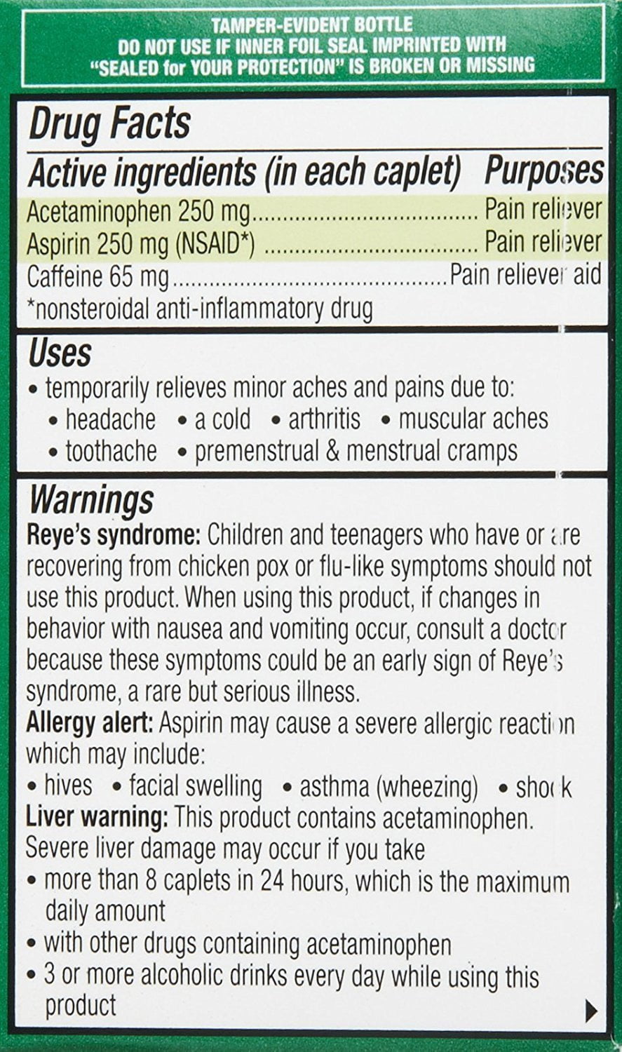 Excedrin Extra Strength Pain Reliever Caplets - 24 Caplets