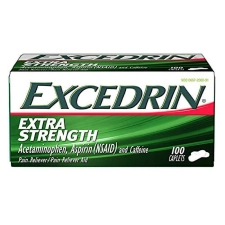 Excedrin Extra Strength Pain Relief Caplets Headache Relief 100 Count