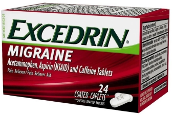 Excedrin Migraine Pain Relief Caplets 24 Count Pack of 2