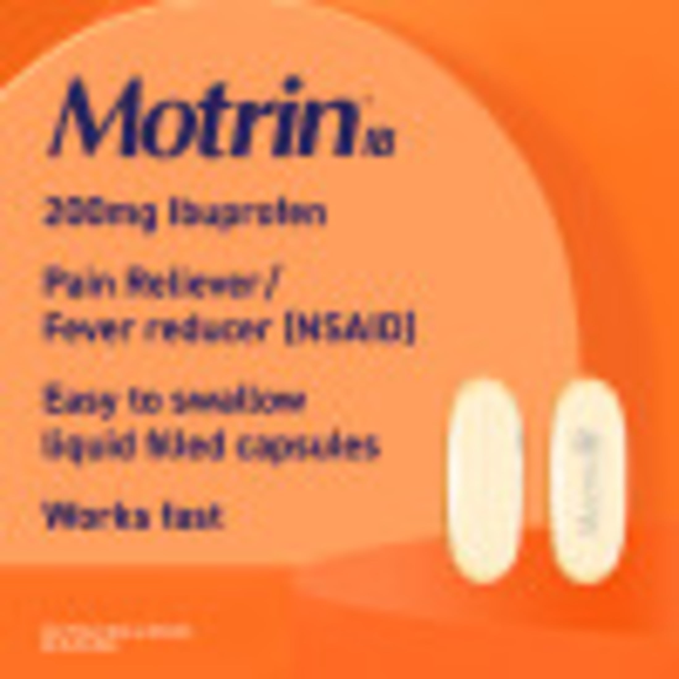 Motrin IB Liquid Gels Ibuprofen 200 mg Pain Fever Relief 20 Ct for Fast Relief