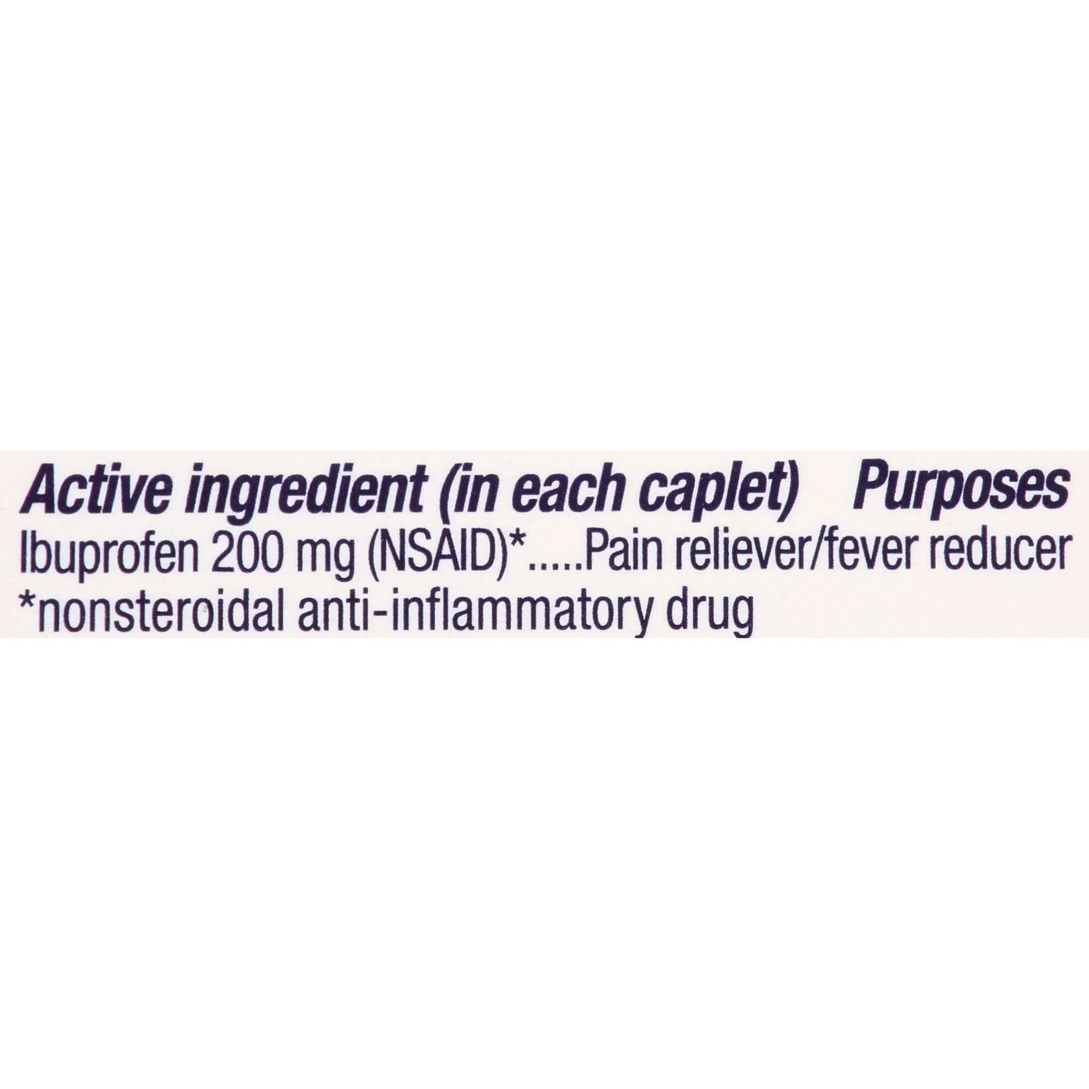 Motrin IB Ibuprofen 200mg Tablets Pain Fever Relief 50 Count