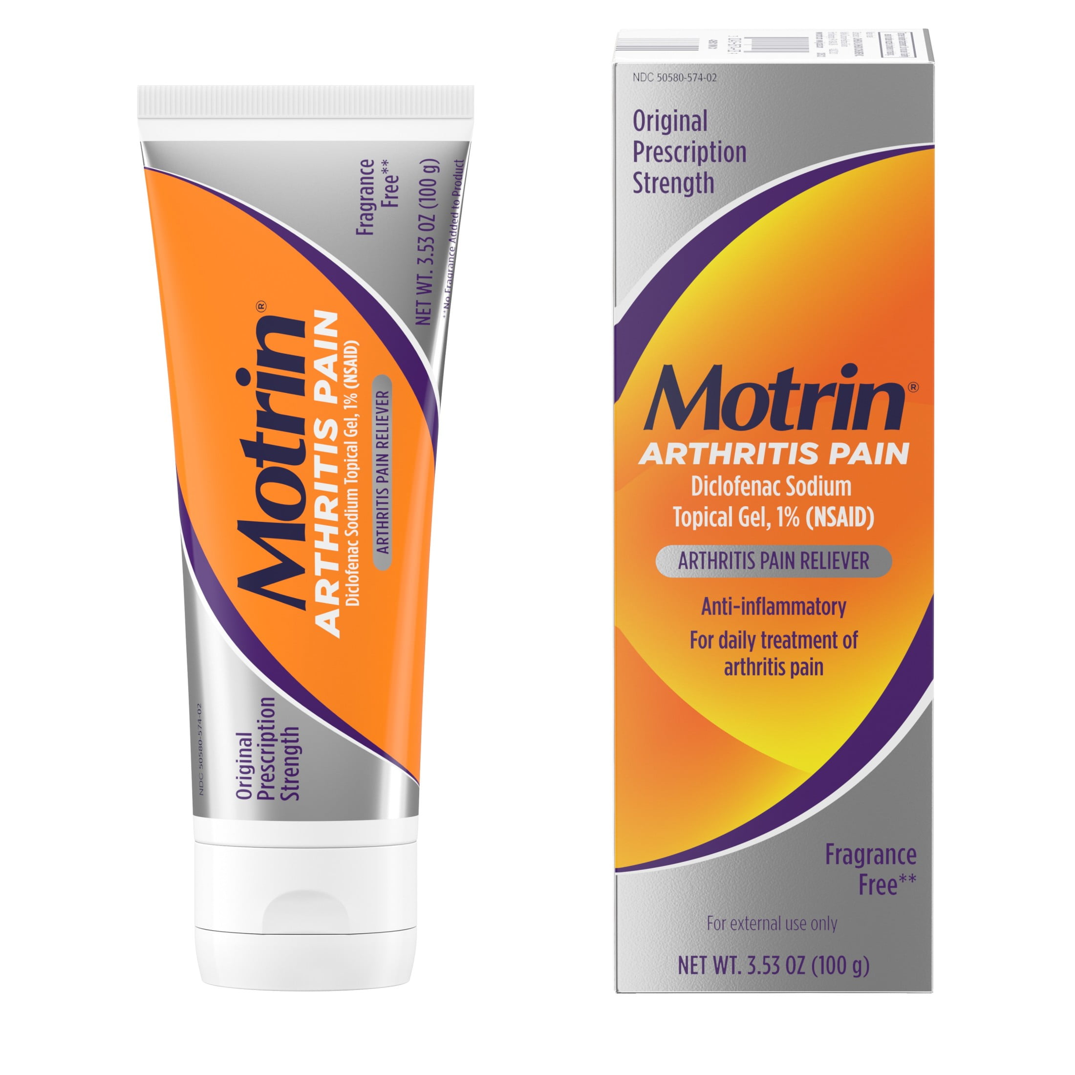 Motrin Arthritis Pain Relief Diclofenac Sodium Topical Gel 1% 3.53 oz