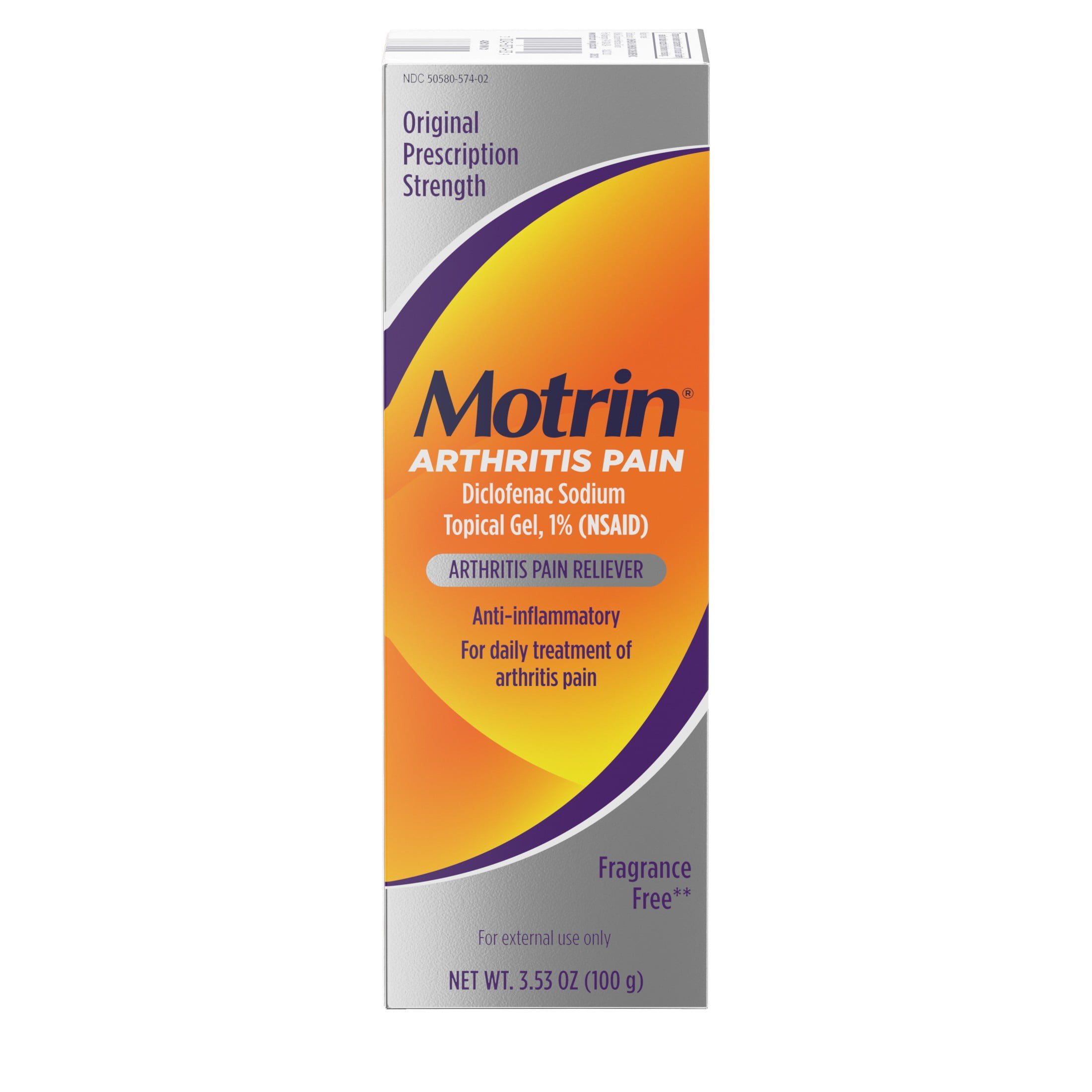 Motrin Arthritis Pain Relief Diclofenac Sodium Topical Gel 1% 3.53 oz