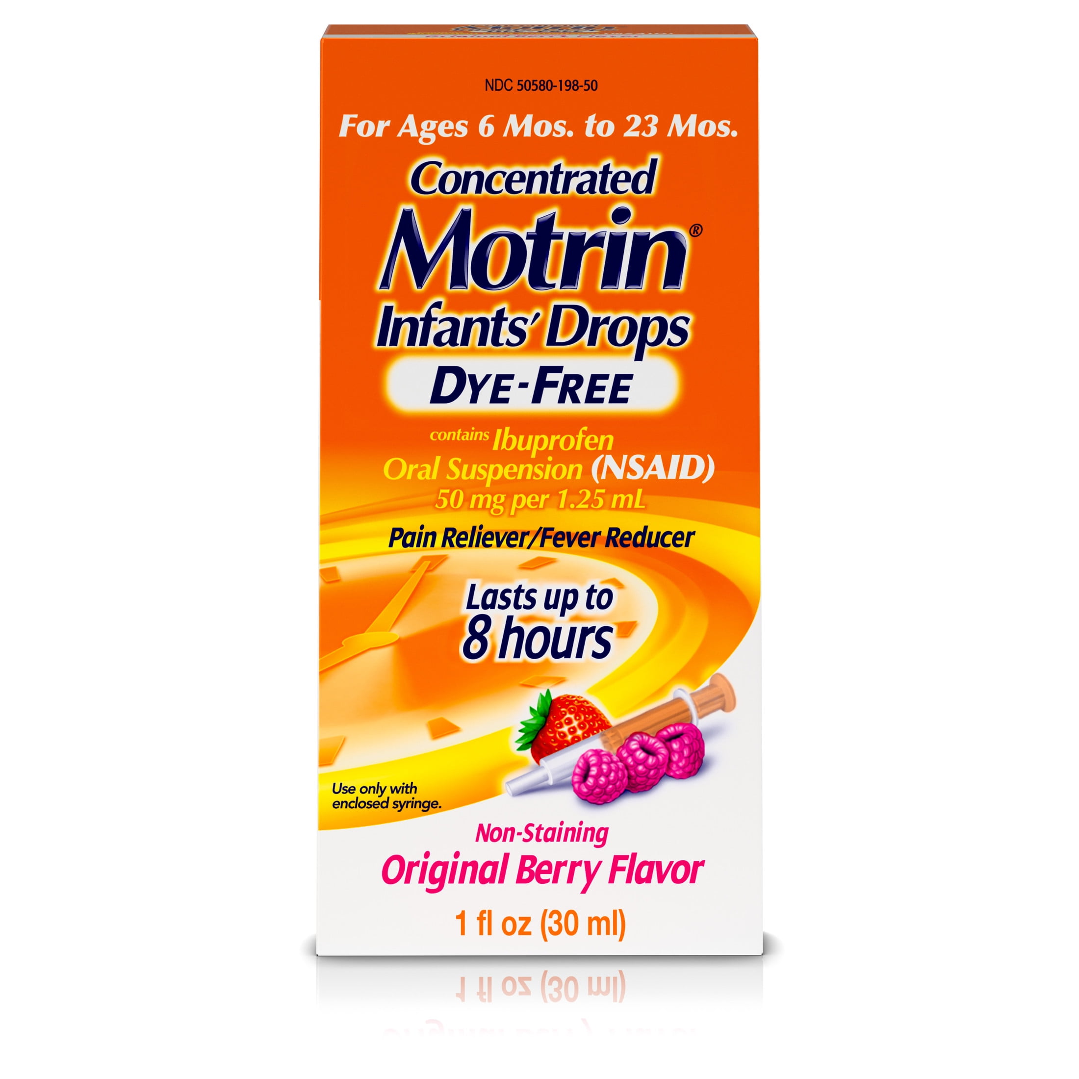 Motrin Infants Liquid Medicine Drops Ibuprofen Berry 1 fl. oz