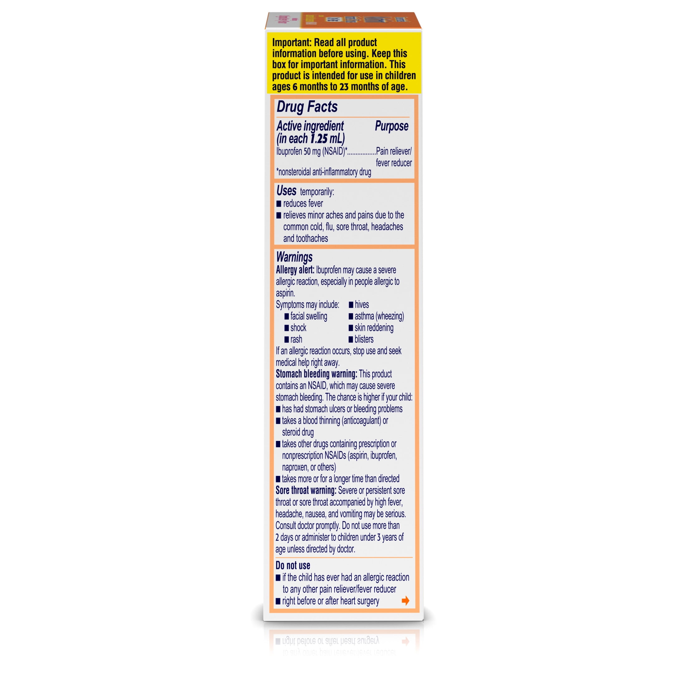 Motrin Infants Liquid Medicine Drops Ibuprofen Berry 1 fl. oz