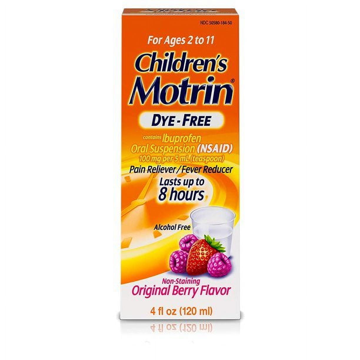 Motrin  Children's Suspension Berry Flavor Dye-Free 4 oz