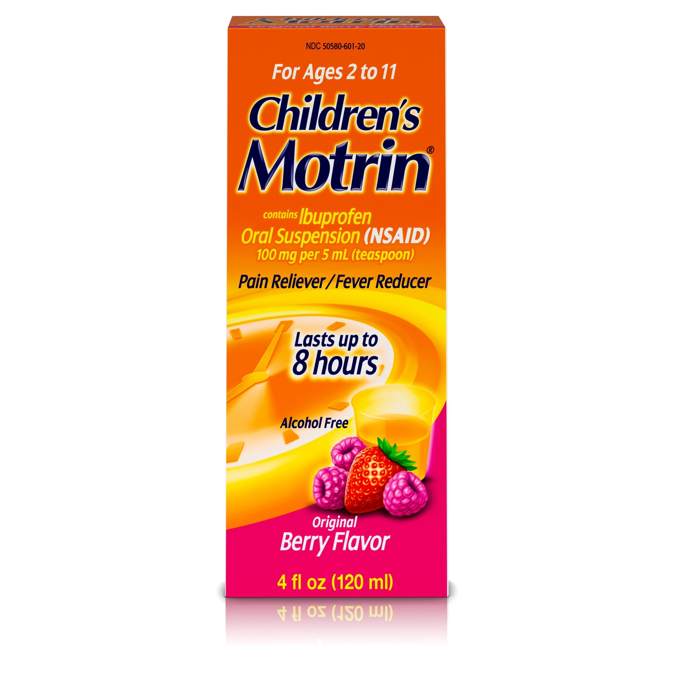 Motrin Ibuprofen Kids Berry Flavored 4 fl oz Bottle Childrens