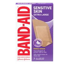 Band-Aid Brand Sensitive Skin Adhesive Bandages XL 7 Count