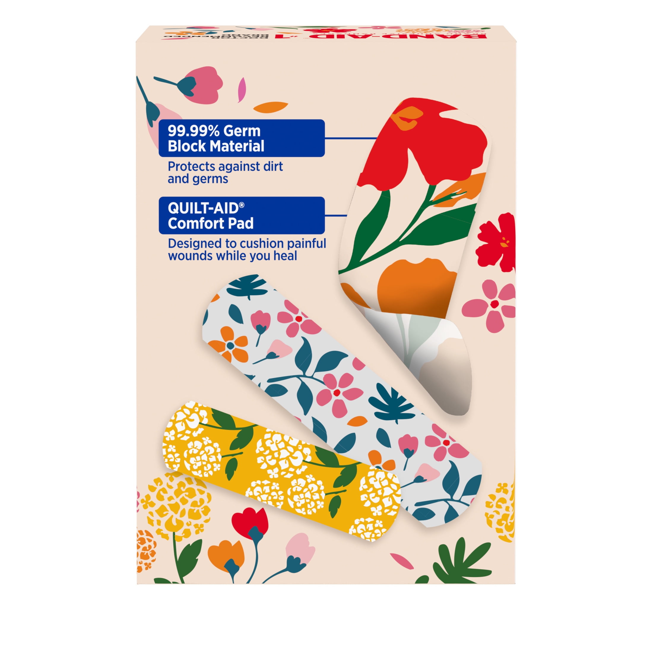 Band-Aid Brand Flexible Fabric Wildflower Assorted 30 Ct