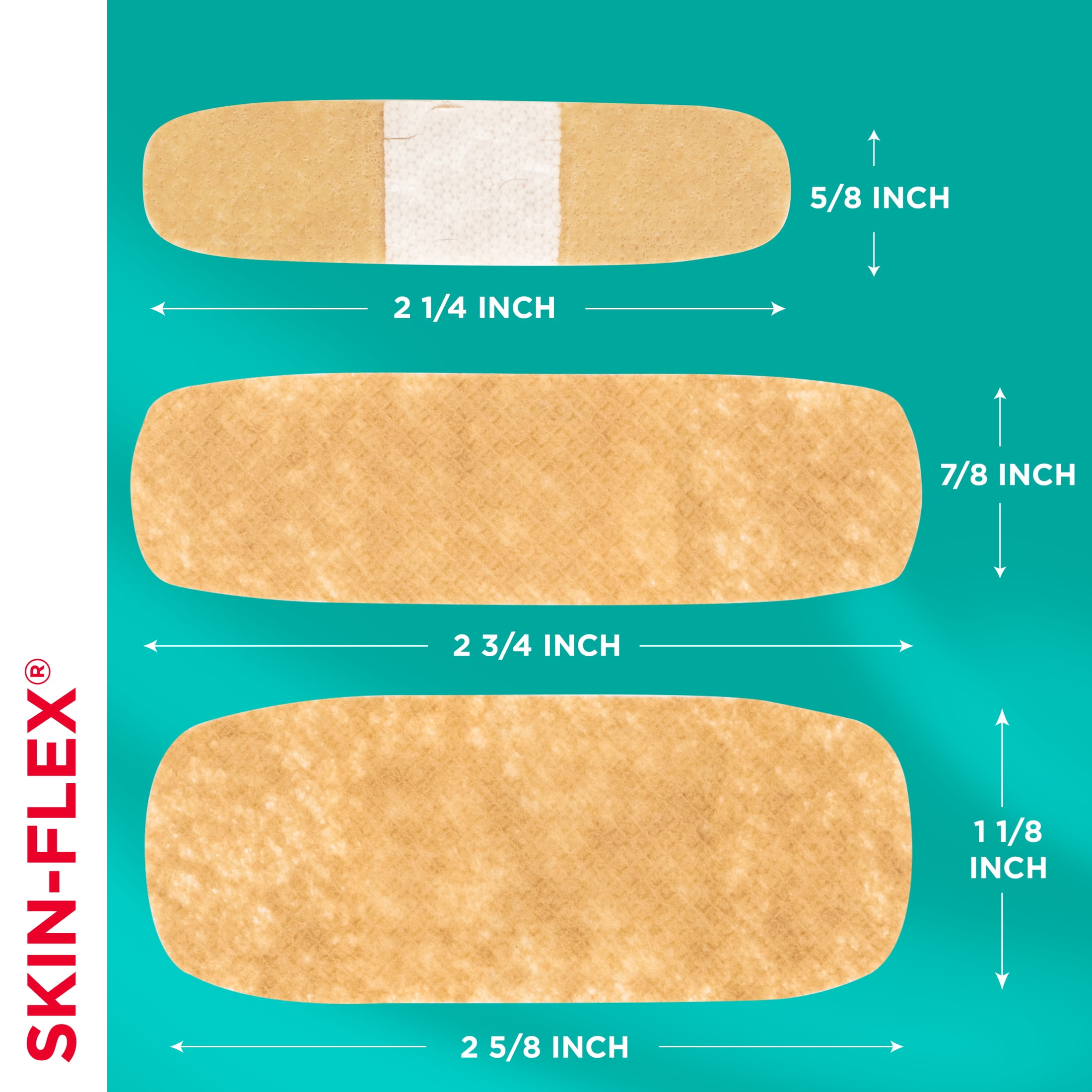 Band Aid Brand Skin Flex Adhesive Bandages Assorted Sizes 60 Count