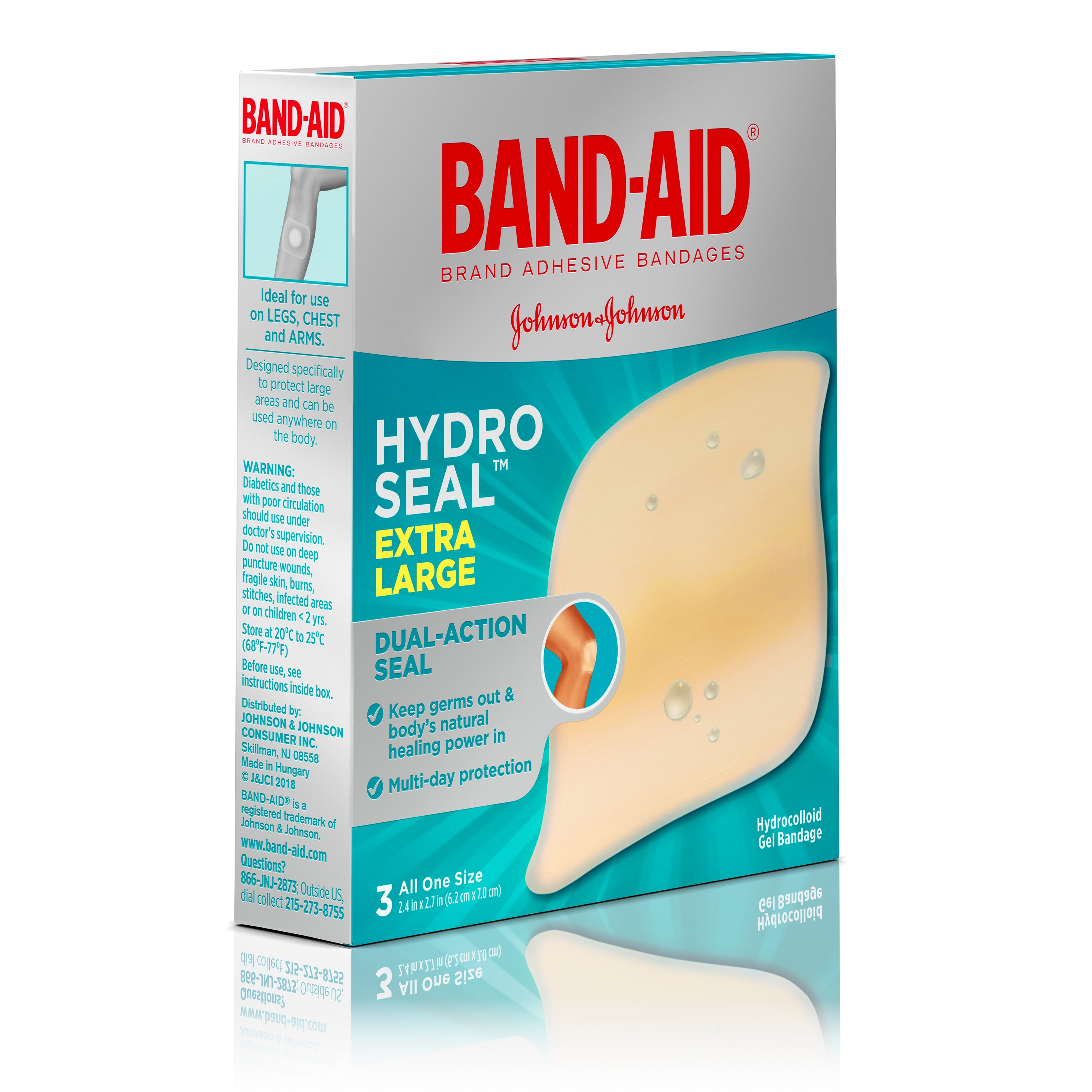 Band-Aid Hydro Seal Hydrocolloid Blister Bandages 3 Count