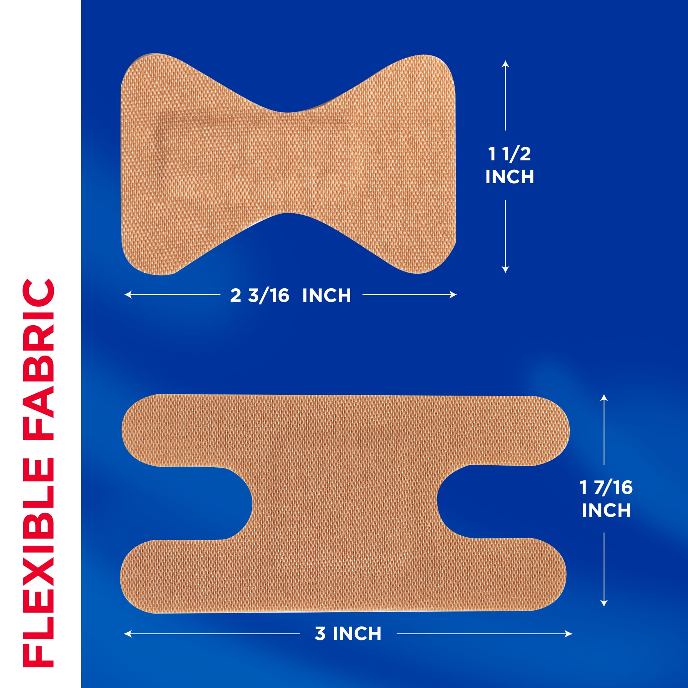 Band-Aid Fabric Adhesive Bandages for Finger and Knuckle 20 Count