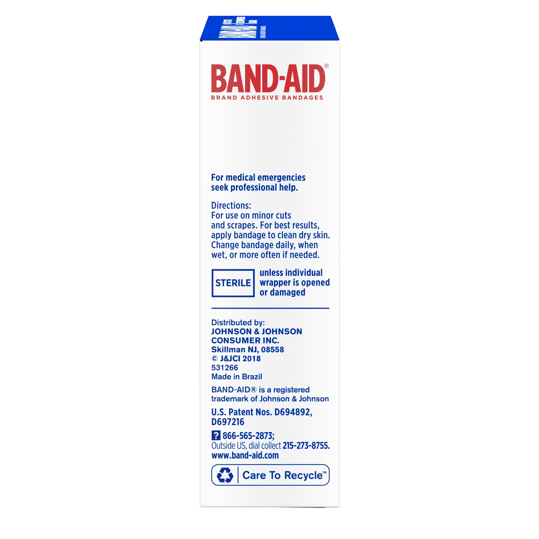 Band-Aid Fabric Adhesive Bandages for Finger and Knuckle 20 Count