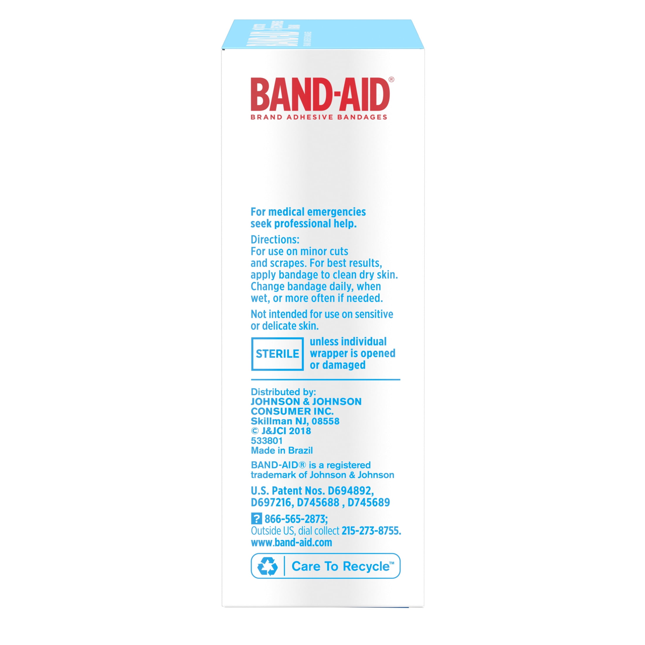 Band-Aid Water Block Tough Sterile Bandages 20 Ct