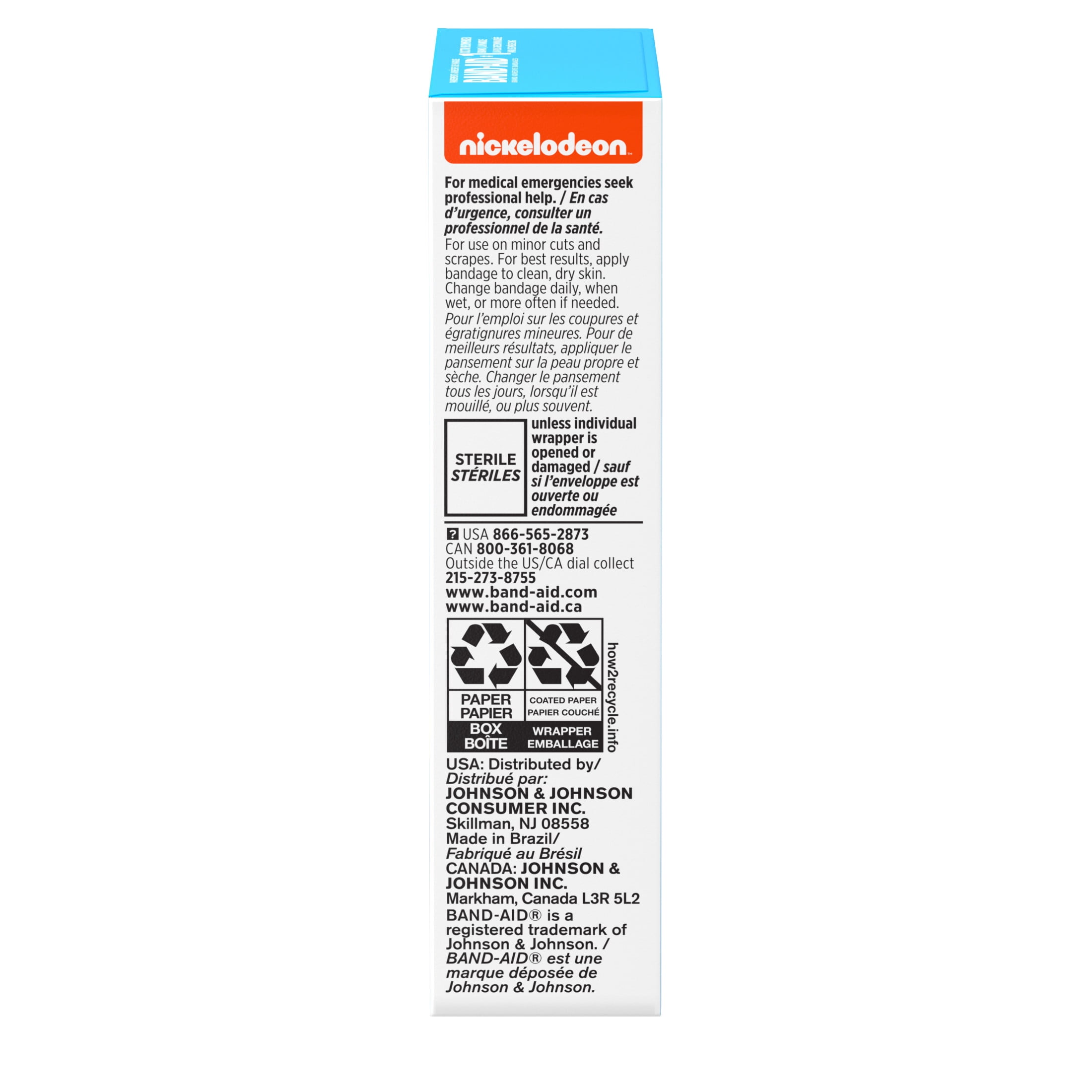 Band-Aid Bandages Kids Nickelodeon Paw Patrol Assorted 20 Ct