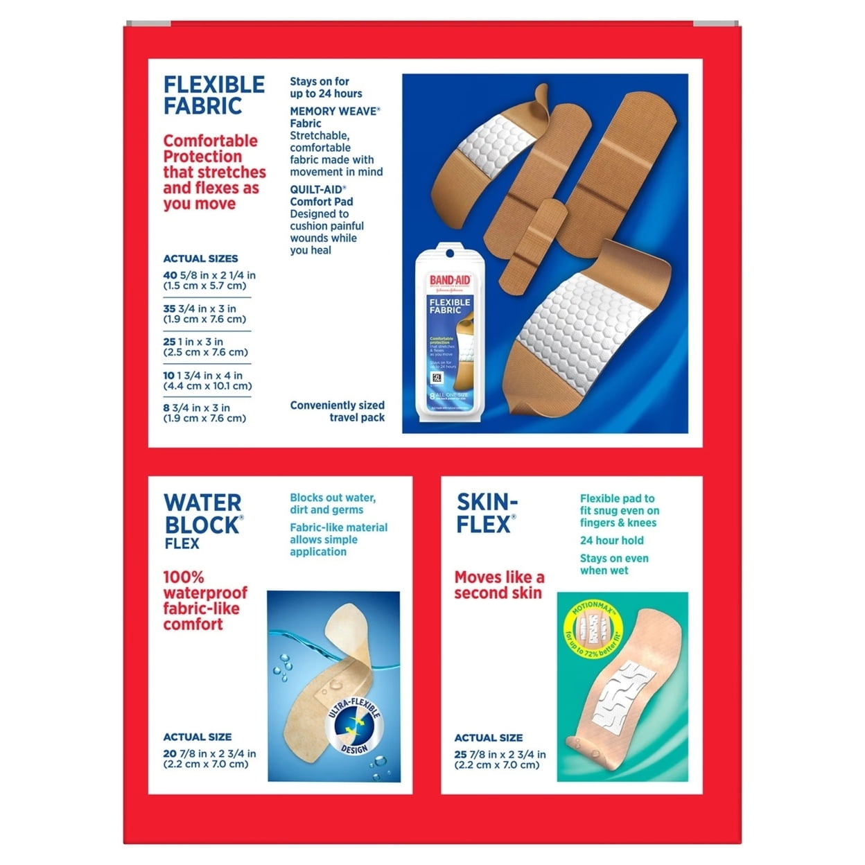 Band-Aid Brand Variety Pack Adhesive Bandages 163 Count