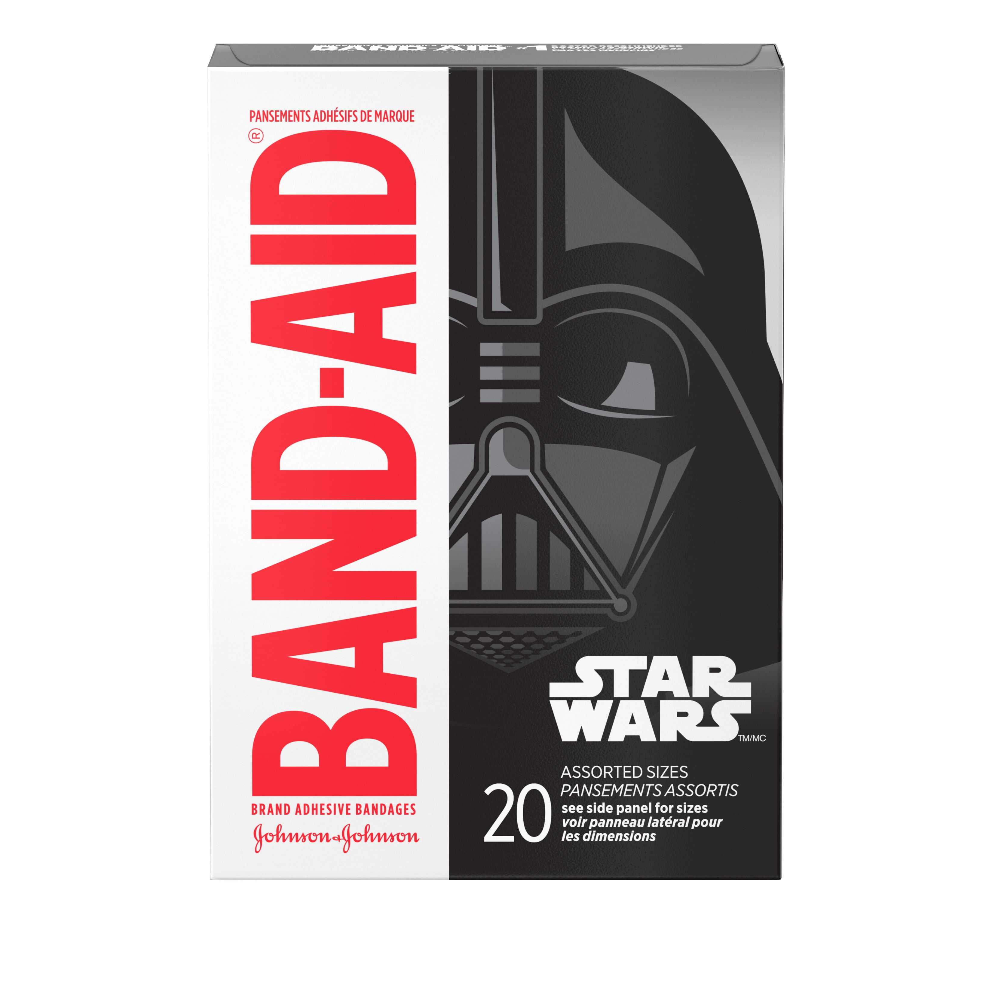 Band-Aid Adhesive Star Wars Characters Bandages Assorted Sizes 20 ct Pack of 2