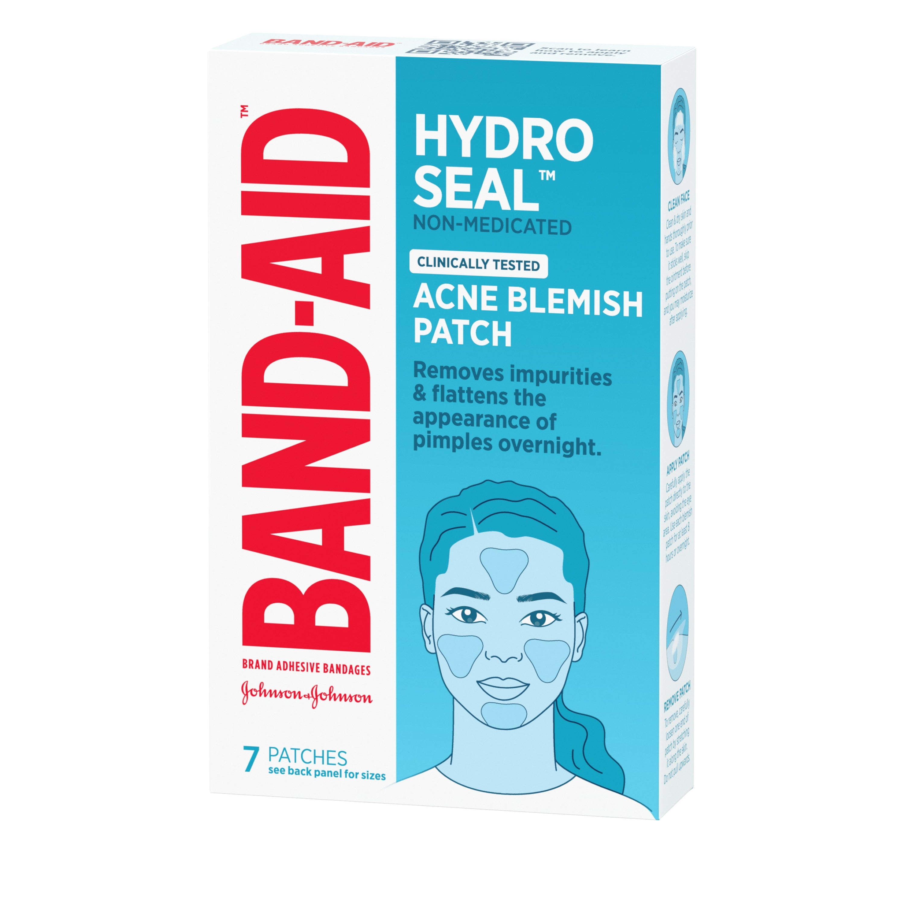 Band Aid Brand Hydro Seal Non Medicated Acne Face Patches 7 Patches for Clear Skin