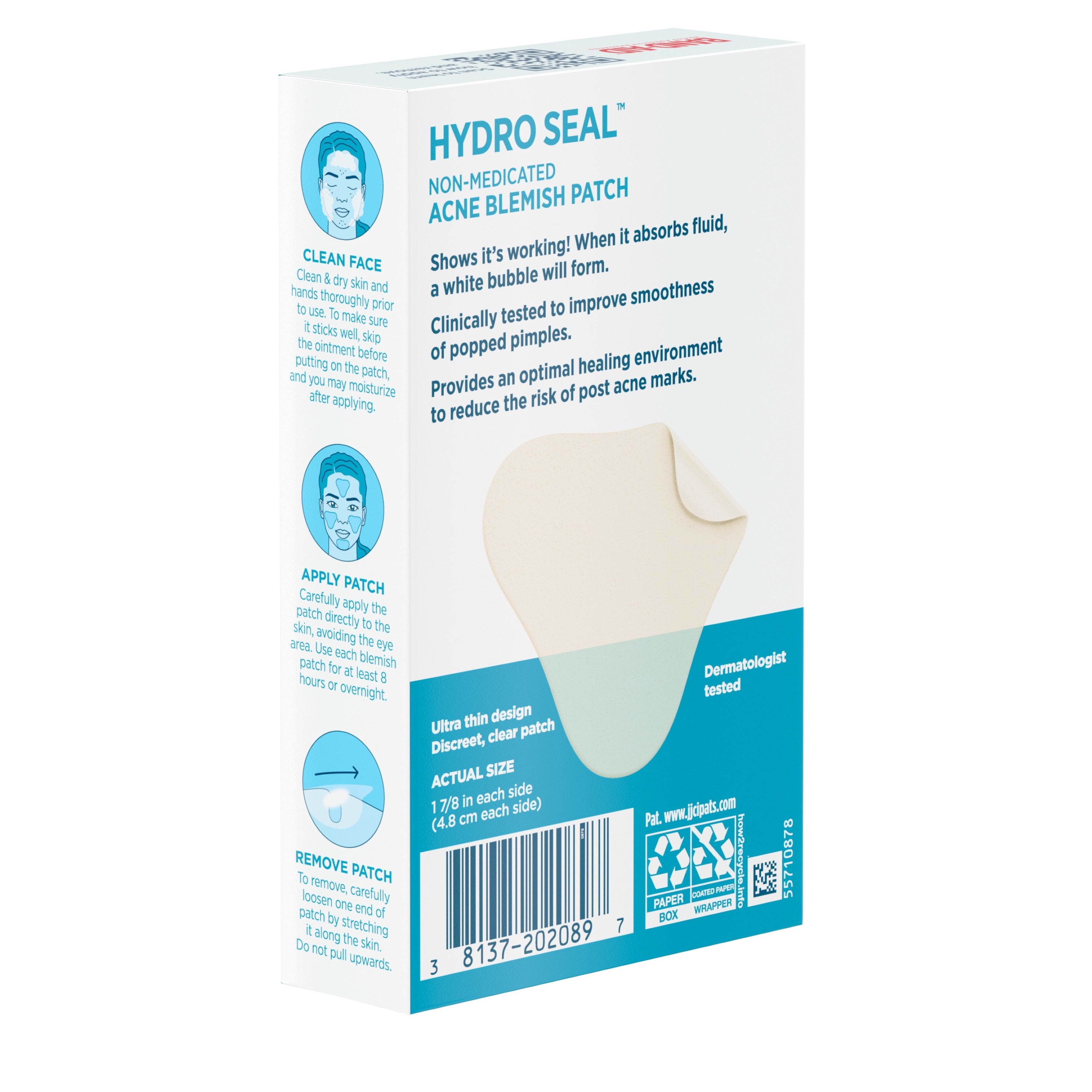 Band Aid Brand Hydro Seal Non Medicated Acne Face Patches 7 Patches for Clear Skin