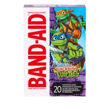BAND-AID Brand Kid Bandages Nickelodeon TMNT Assorted 20 Ct