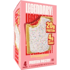 Legendary Foods Protein Pastry Strawberry 4 Pack Protein Snack