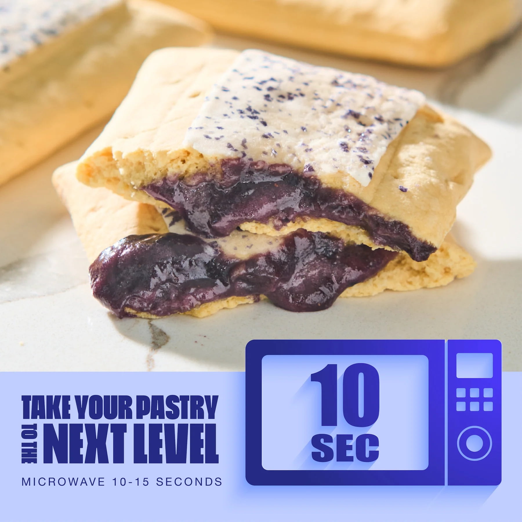 Legendary Foods Blueberry Protein Pastry 20g Protein 2.2 oz 8 Count