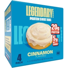 Legendary Foods Gluten Free Keto Friendly Protein Sweet Roll Cinnamon 9.5oz 4ct