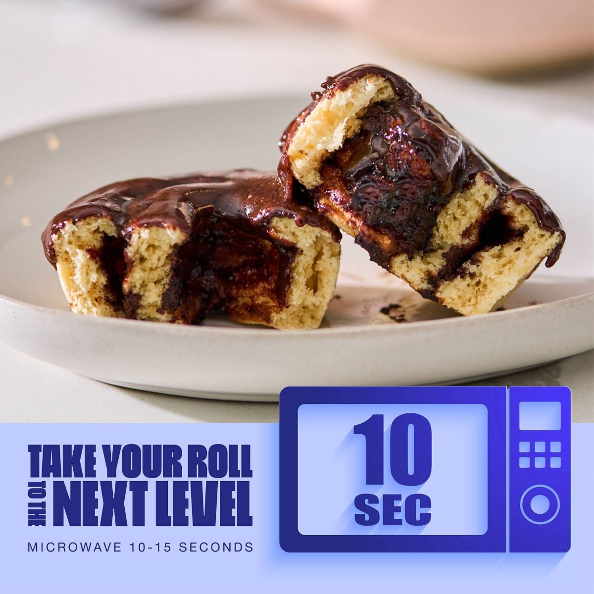 Legendary Foods Gluten Free Keto Protein Sweet Roll Chocolate 9.5oz 4ct