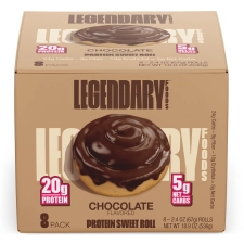 Legendary Foods Chocolate Sweet Roll Low Carb Snack Pack 8 Count
