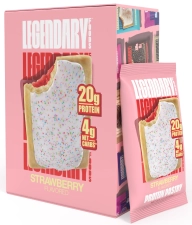 Legendary Strawberry Protein Pastry Low Carb Snack Pack to Go 10 Count