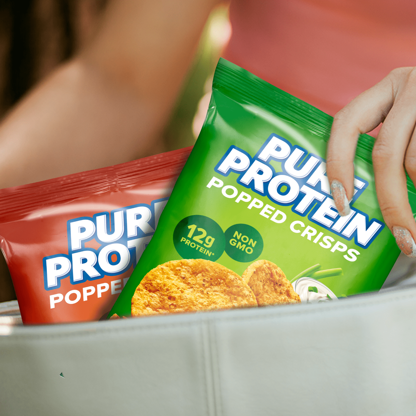 Pure Protein Popped Crisps Sour Cream and Onion 2 Pack