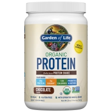 Garden of Life Organic Plant Based Probiotic Protein Shake Drink Powder Vegan Chocolate 19.05oz