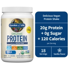 Garden of Life Organic Plant Based Probiotic Protein Shake Vanilla 20g 19.05oz