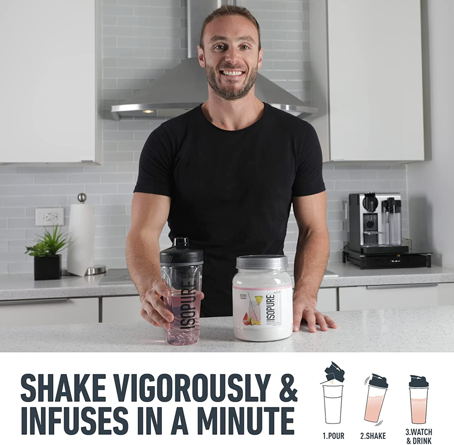 Isopure Infusions Whey Protein Isolate Tropical Punch 16 Servings