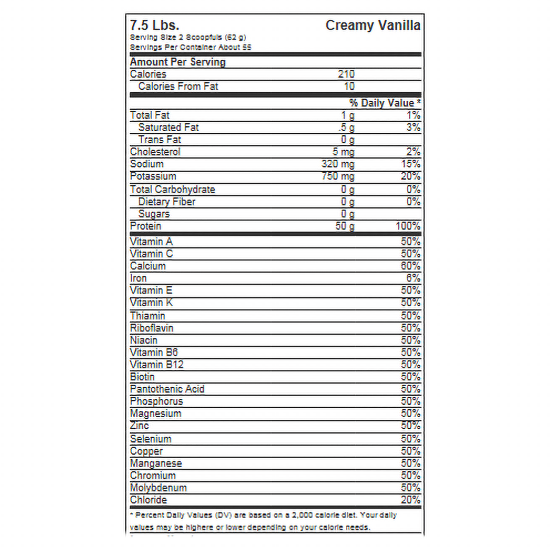 Isopure Zero Carb Protein Creamy Vanilla 7.5 lb 55 Servings