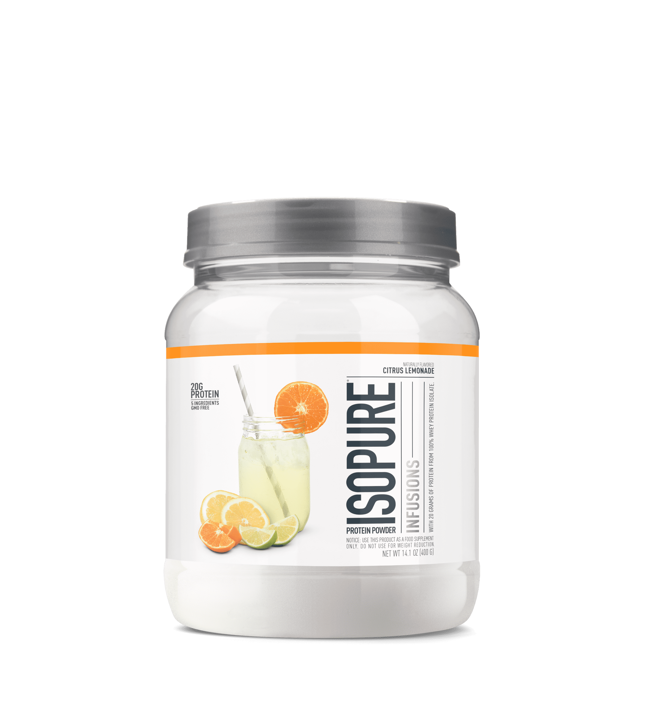 Isopure Infusions Citrus Lemonade Protein Powder 14.1 oz.