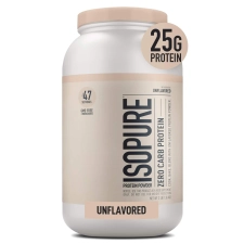 Isopure Zero Carb Unflavored 25g Protein Whey Isolate Powder 3lb GMO-Free Keto Friendly
