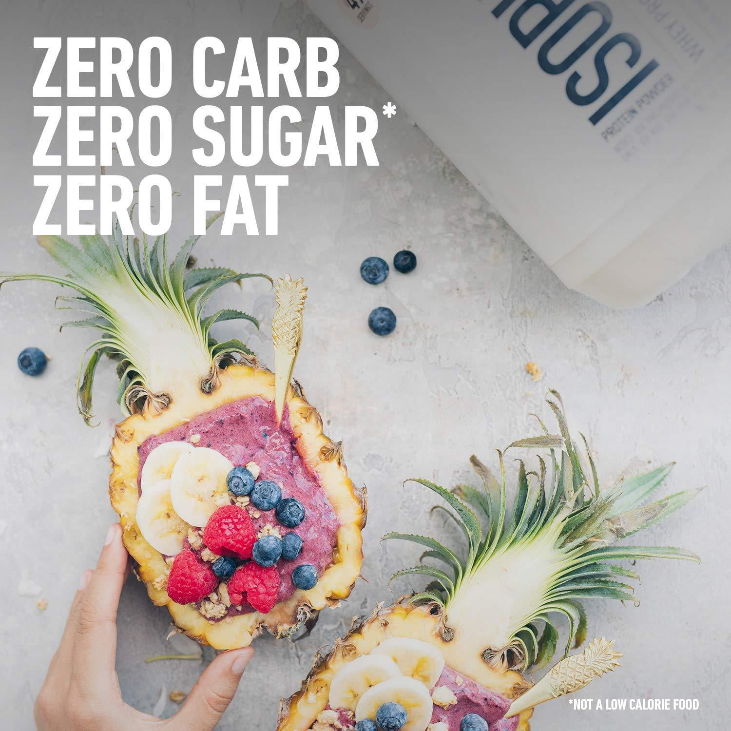 Isopure Zero Carb Unflavored 25g Protein Whey Isolate Powder 3lb GMO-Free Keto Friendly