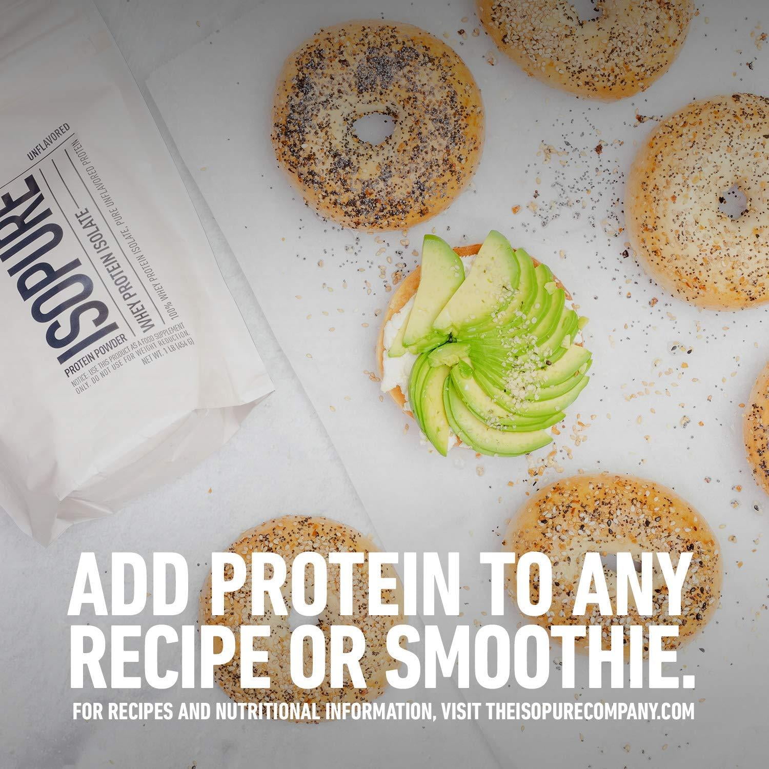Isopure Zero Carb Unflavored 25g Protein Whey Isolate Powder 3lb GMO-Free Keto Friendly
