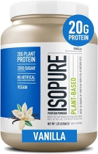 Isopure Plant Based Vanilla Protein Powder 1.23 lbs