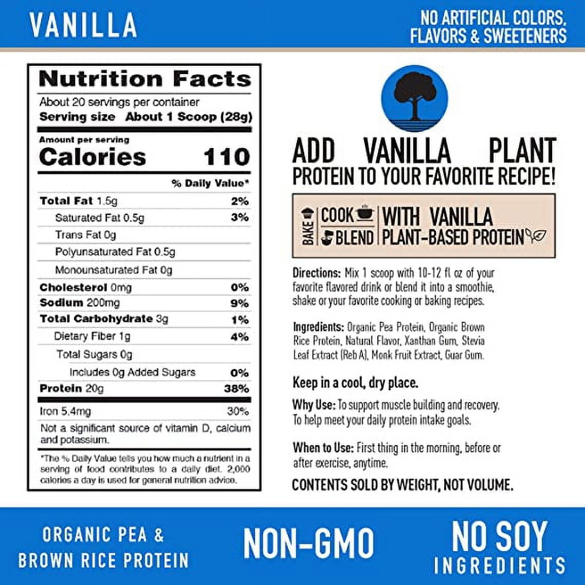 Isopure Plant Based Vanilla Protein Powder 1.23 lbs