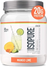 Isopure Infusions 100 Percent Whey Protein Isolate 20g Powder Mango Lime 14.1 oz 16 Servings