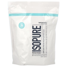 Isopure Whey Protein Isolate Powder 25g Protein Low Carb Keto Tahitian Vanilla 14 Servings 1 Pound