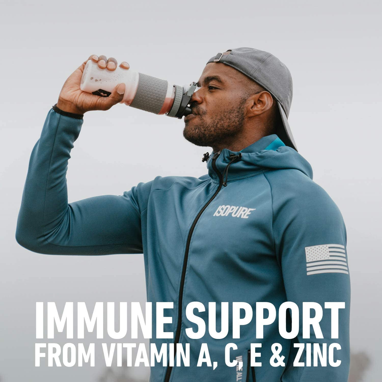 Isopure Zero Carb Vanilla Salted Caramel Protein Powder 3lb - Immune Support, 25g Protein, Keto Friendly,