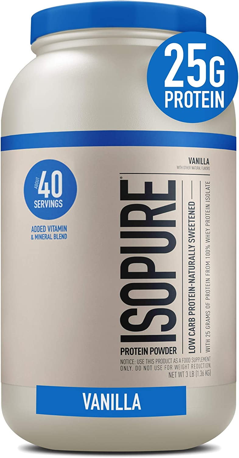 Isopure Low Carb Vanilla Protein Powder 3 lbs 1.36 kg