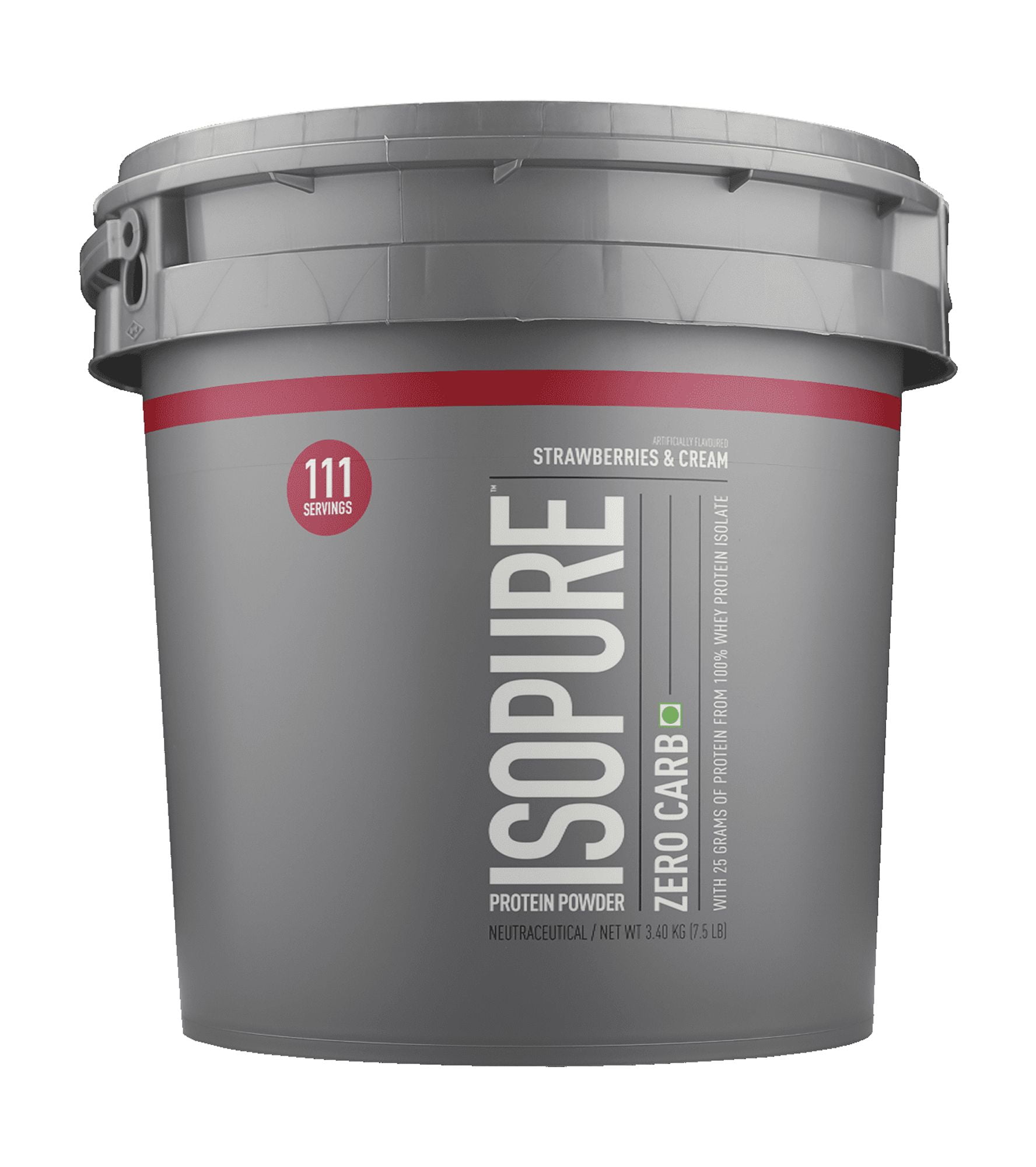 Isopure Zero Carb Strawberries & Cream 7.5 lb 111 Servings