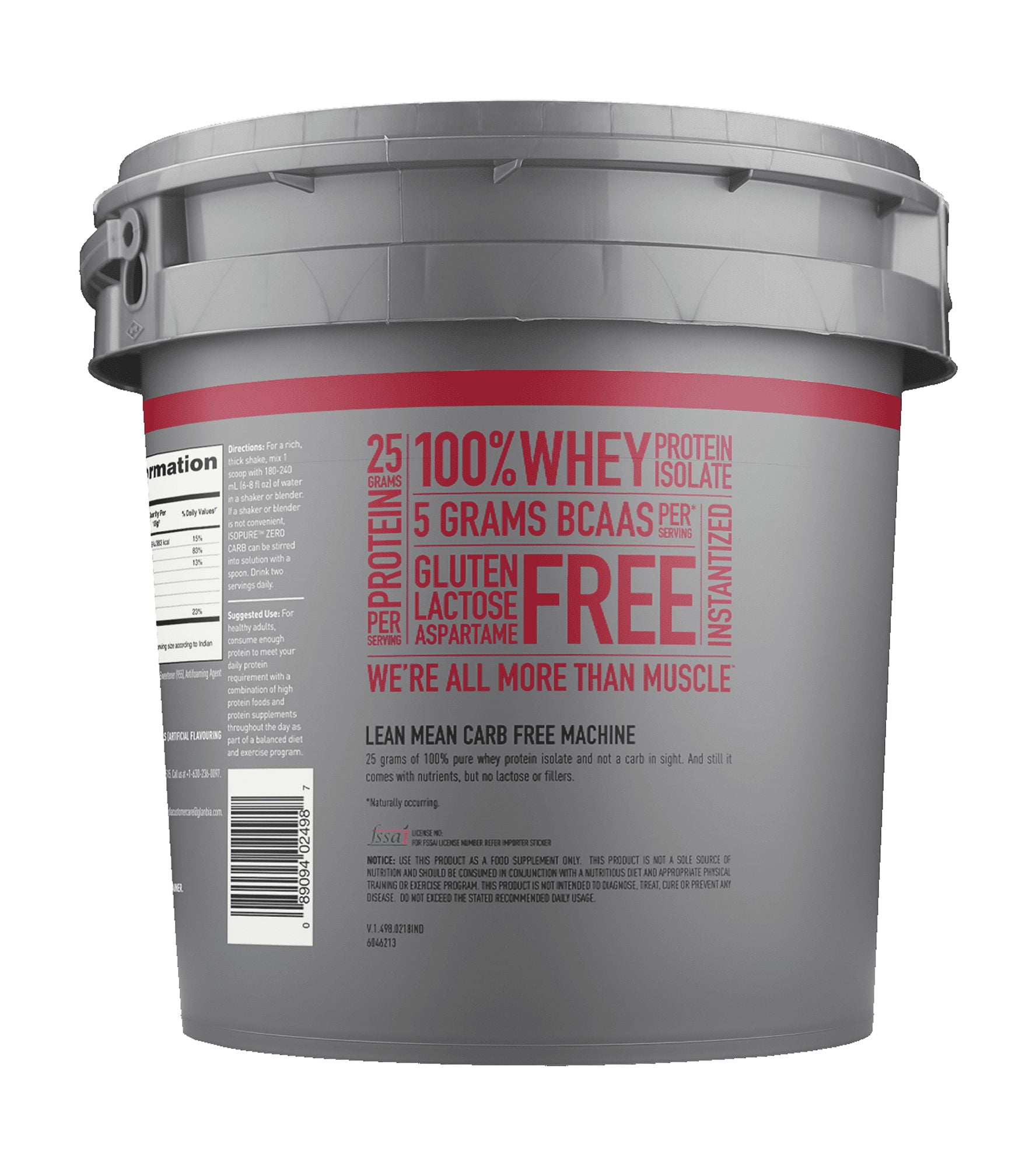 Isopure Zero Carb Strawberries & Cream 7.5 lb 111 Servings