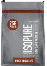 Isopure Low Carb Whey Isolate Protein Powder Dutch Chocolate 103 Servings 7.5 lb Keto Friendly Gluten