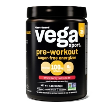 Vega Sport Sugar Free Energizer Strawberry Lemonade 4.3 oz 122g Pack