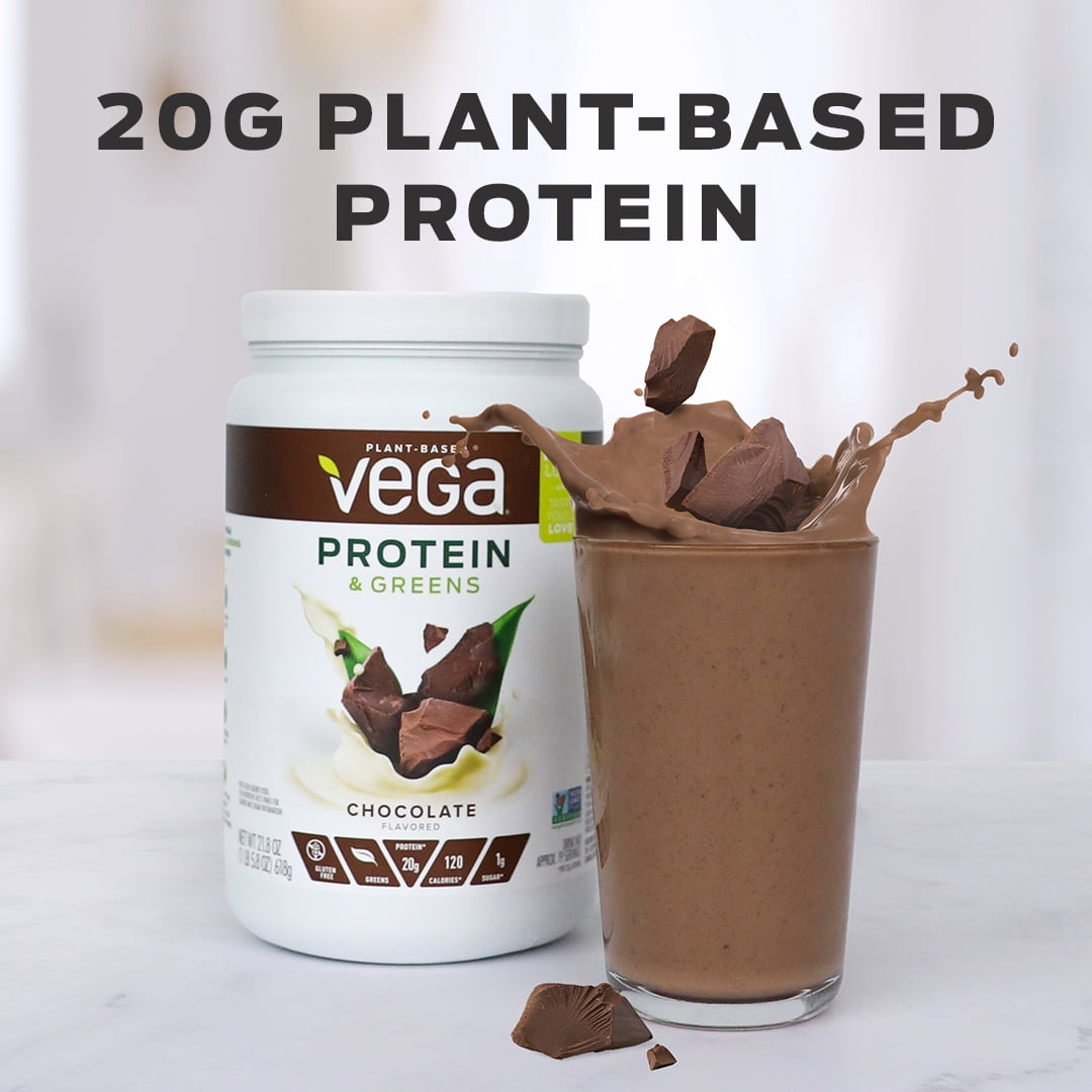 Vega Salted Caramel Plant Protein Greens Powder 20g Protein 1.1 Lb